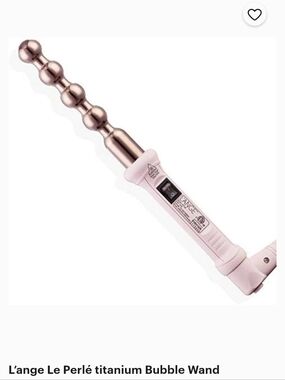 L'ANGE Le Perle' Bubble Curling Wand Rose Gold
